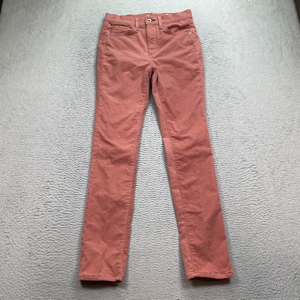Rag & Bone Jeans Women's Size‎ 27X30 High Rise Skinny Pink Corduroy